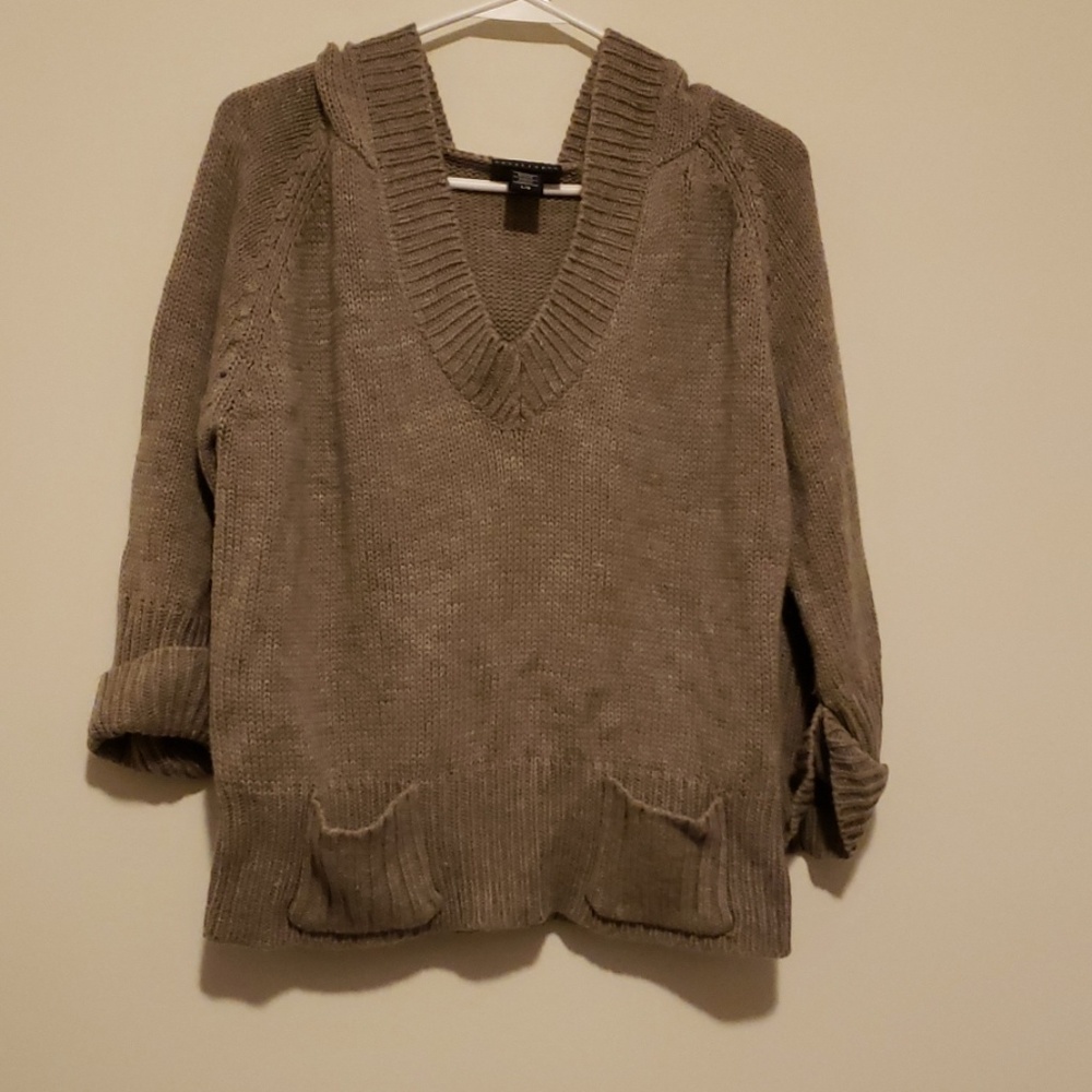 Light brown hooded sweater